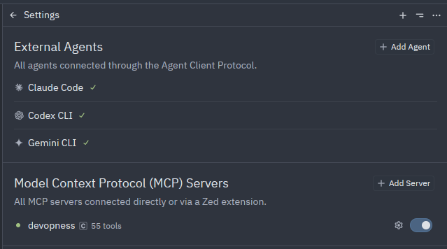 View → AI Settings
