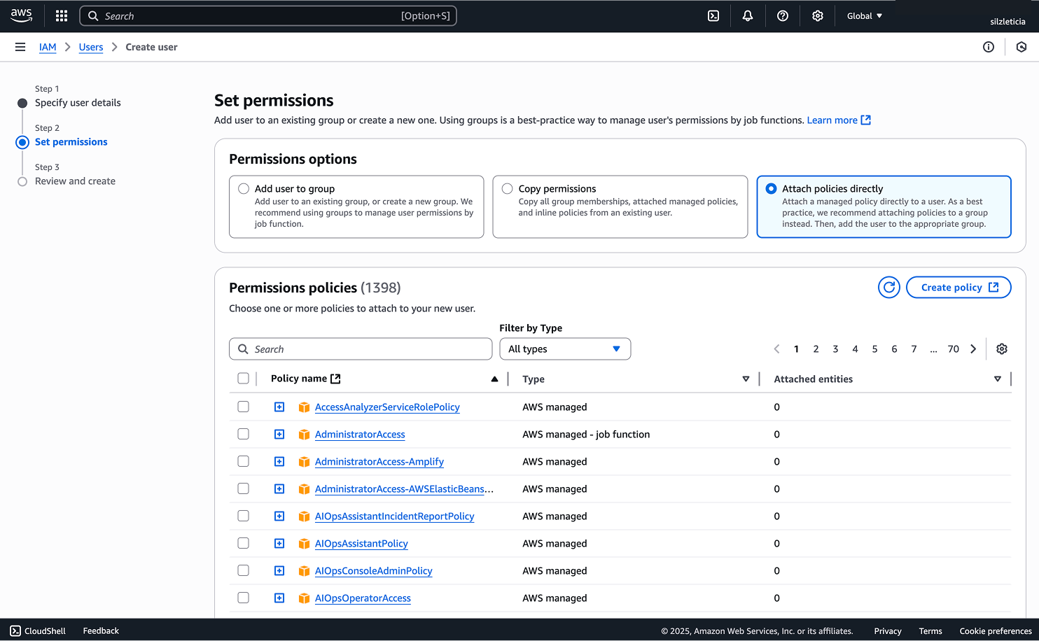 Set permissions